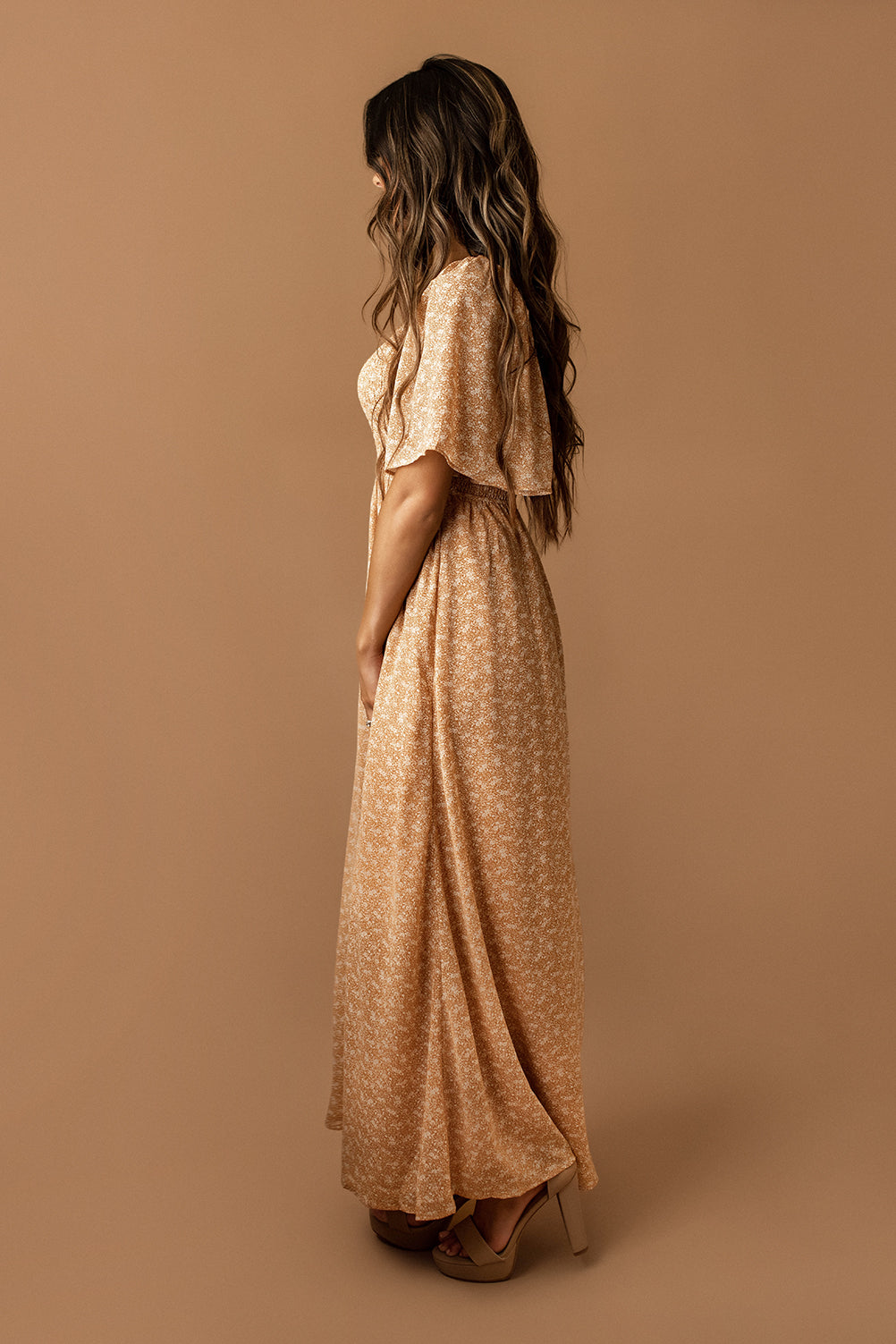 Too Sweet Floral Maxi Dress (Pastel Sienna) | FINAL SALE Wild Summer Boutique Too Sweet Floral Maxi Dress (Pastel Sienna) | FINAL SALE Wild Summer Boutique