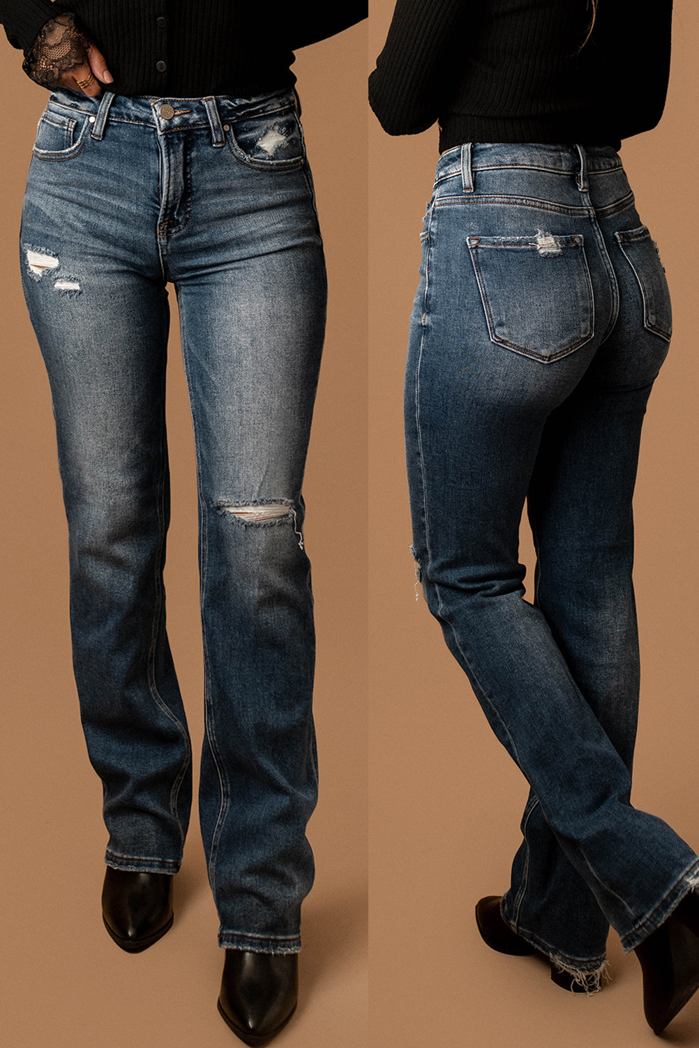 Lauren High-Rise Straight Jeans