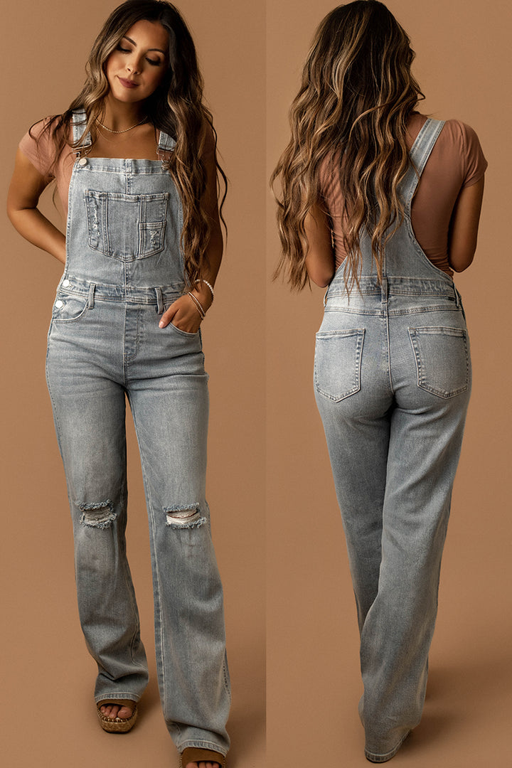 Pistola Bailey Straight 2024 Leg Distressed 100% Cotton Overalls