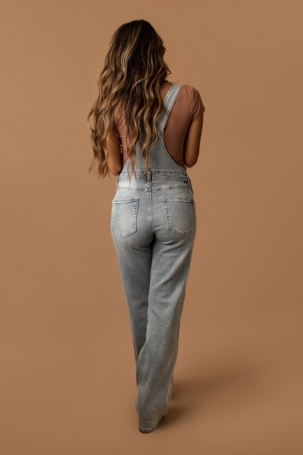 Bailey Distressed Denim Overalls