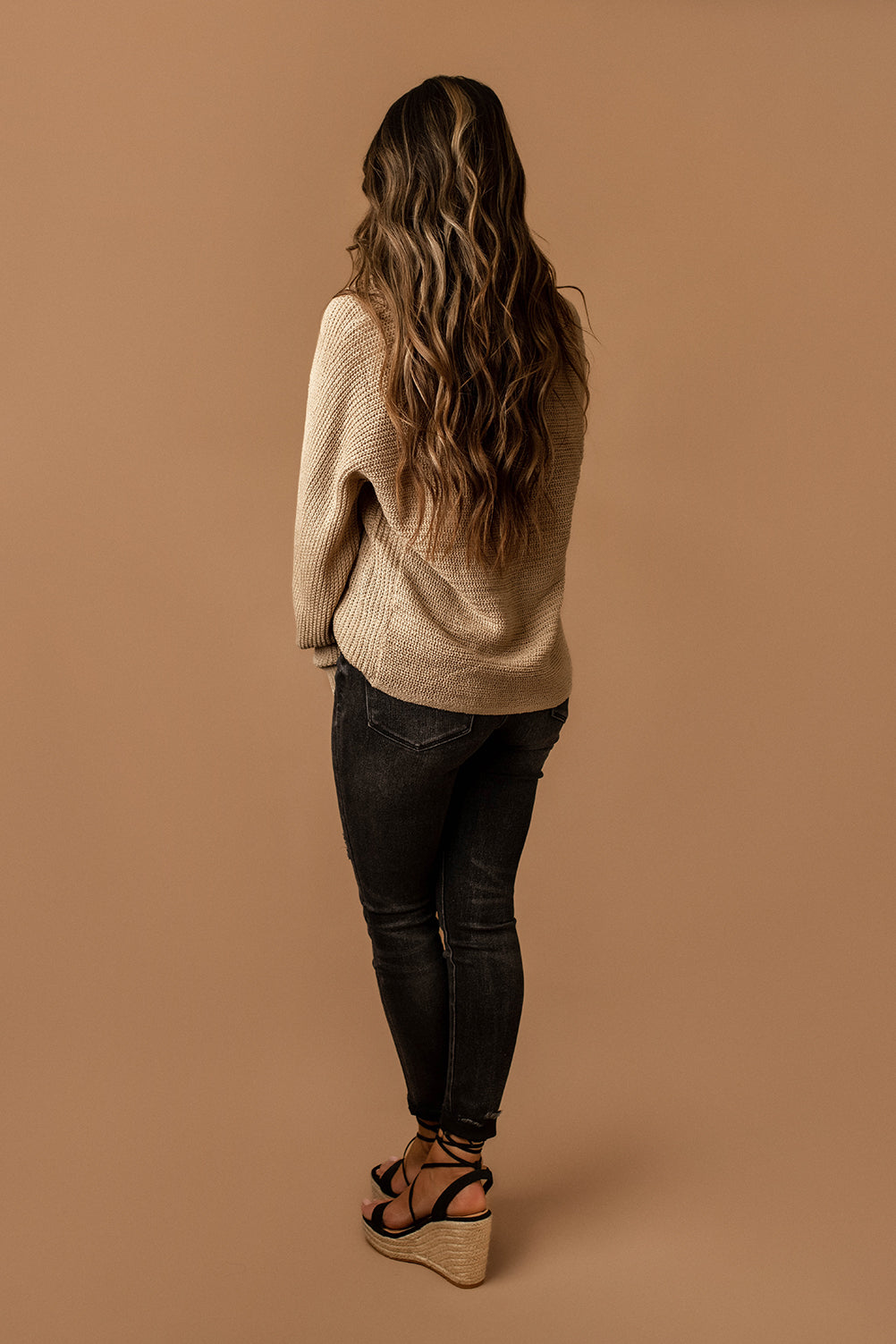 Missing Nothing Knit Sweater (Taupe)