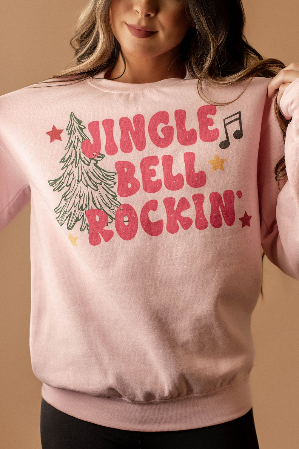 Jingle Bell Rockin' Sweatshirt (Pink)