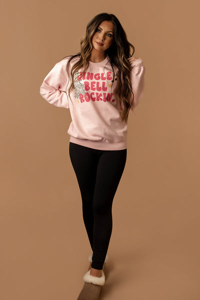 Jingle Bell Rockin' Sweatshirt (Pink)