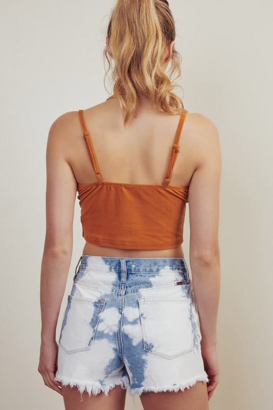 Maria Bleached Denim Shorts | FINAL SALE