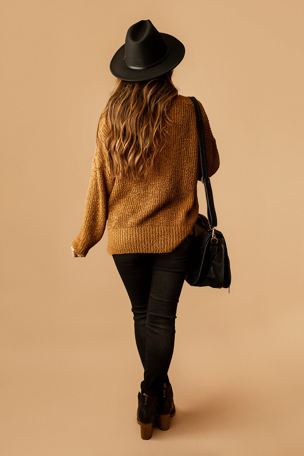 Just A Feeling Knit Sweater (Honey)