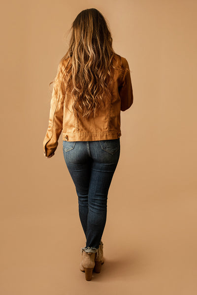 Love Like Mine Button Front Jacket (Camel)