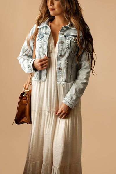 Amarillo Distressed Denim Jacket | FINAL SALE