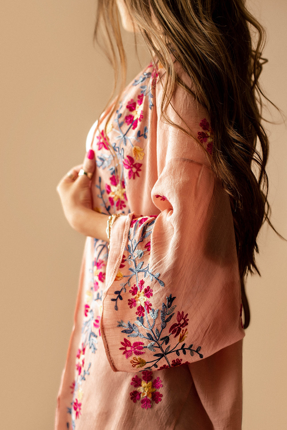 Fell For You Floral Kimono (Pink) | FINAL SALE