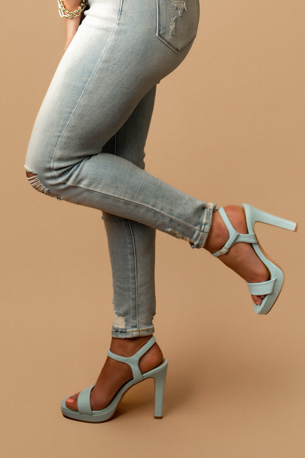 Talia Heel (Aqua Blue) | FINAL SALE