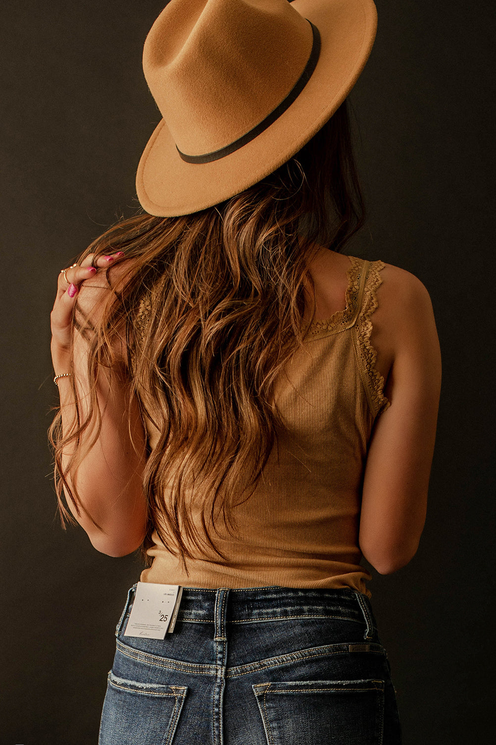 Ventura Ribbed Cami (Pecan) | FINAL SALE