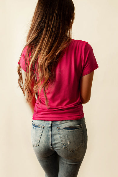 Magic Pocket Tee (Magenta)