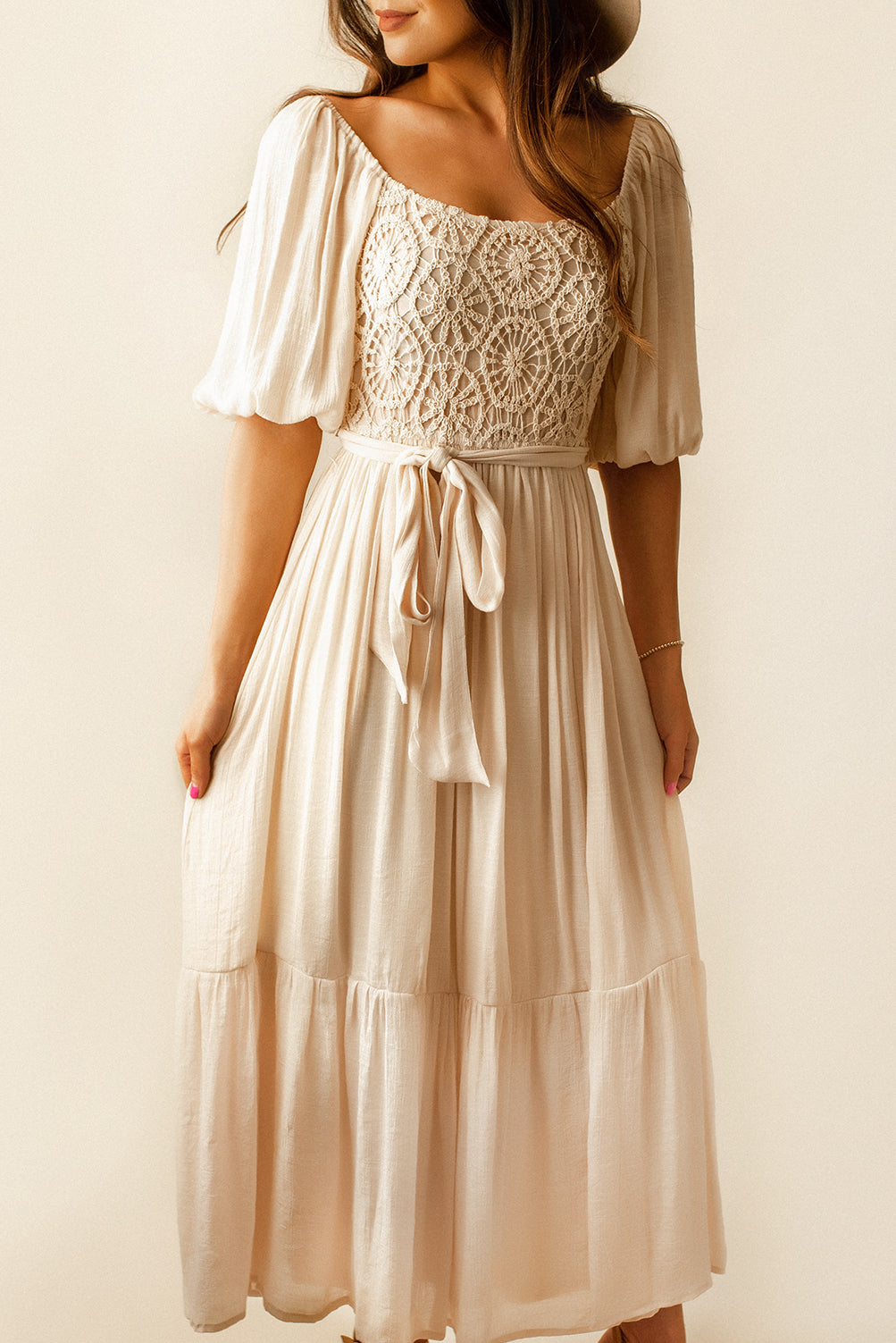 Sunday Afternoon Maxi Dress (Ivory)