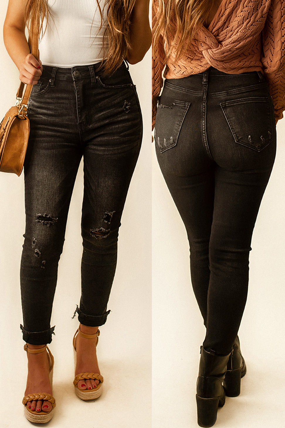 Katie Black Vintage Wash Jeans