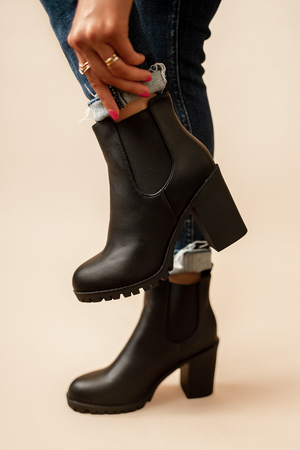 Callie High-Heeled Chelsea Boots