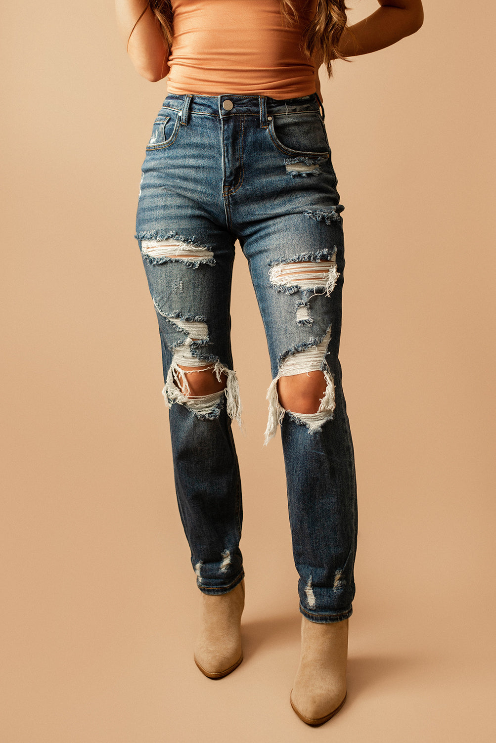 Jasper 1801 High-Rise Boyfriend Jeans