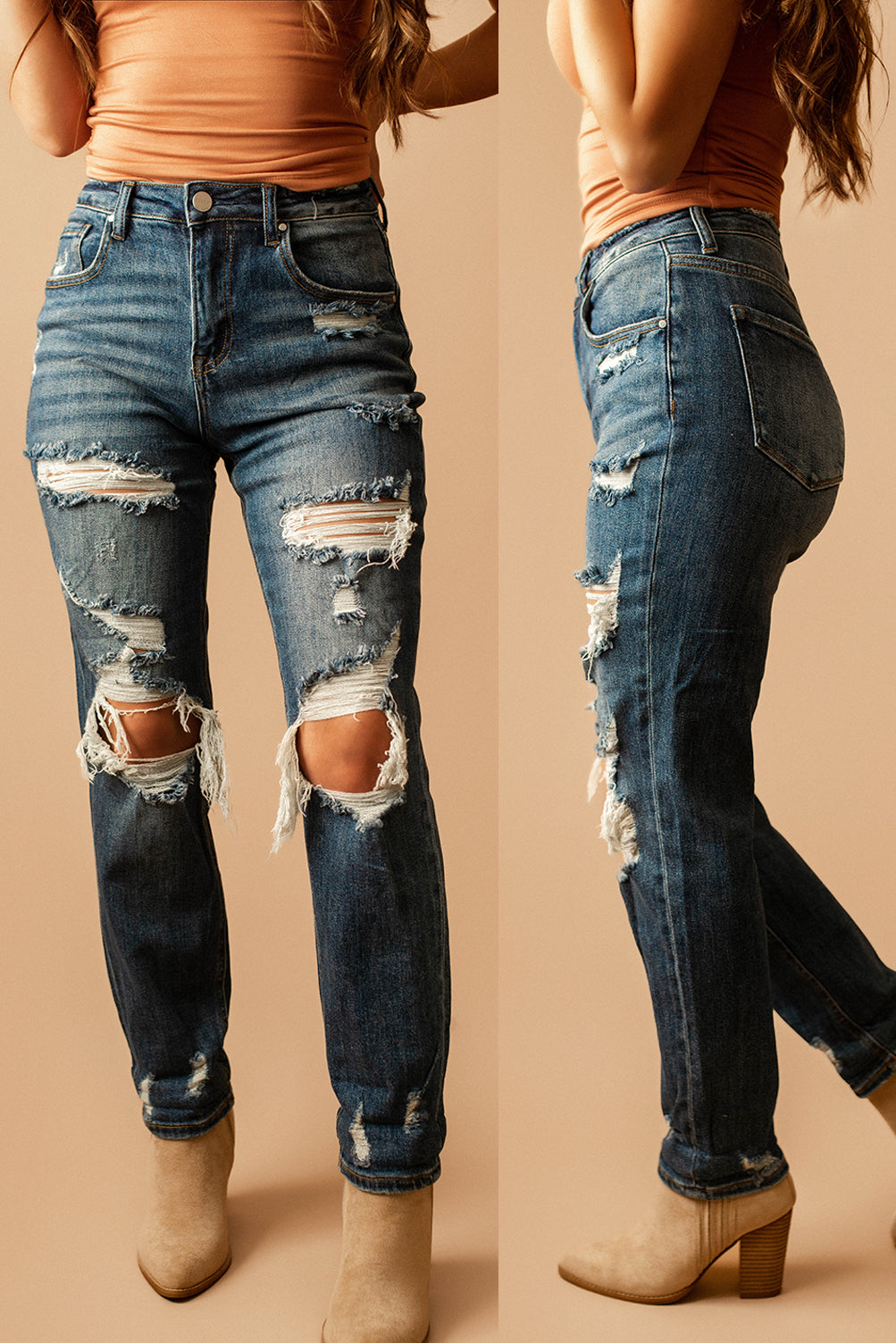 Jasper 1801 High-Rise Boyfriend Jeans