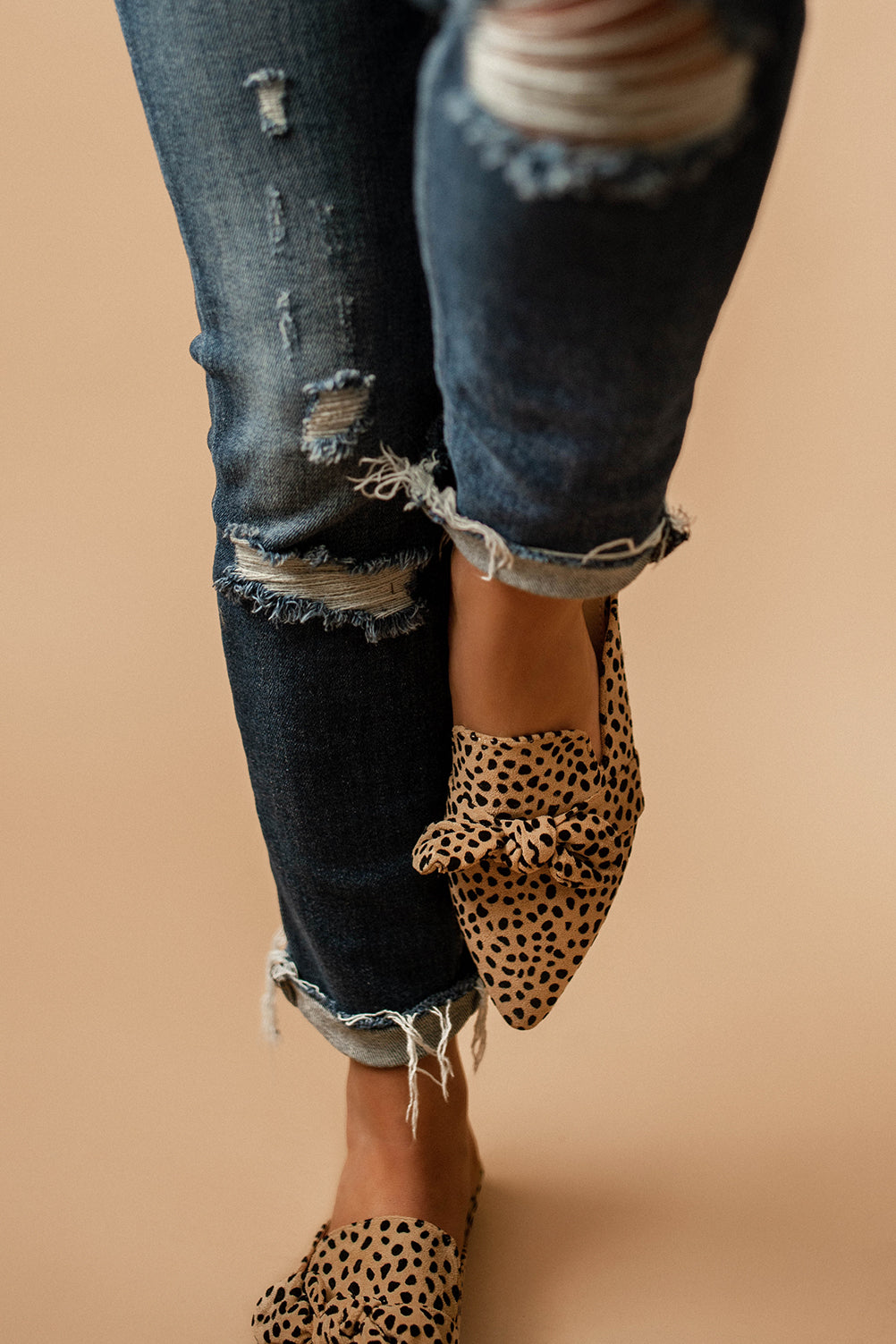 Hadley Leopard Mules