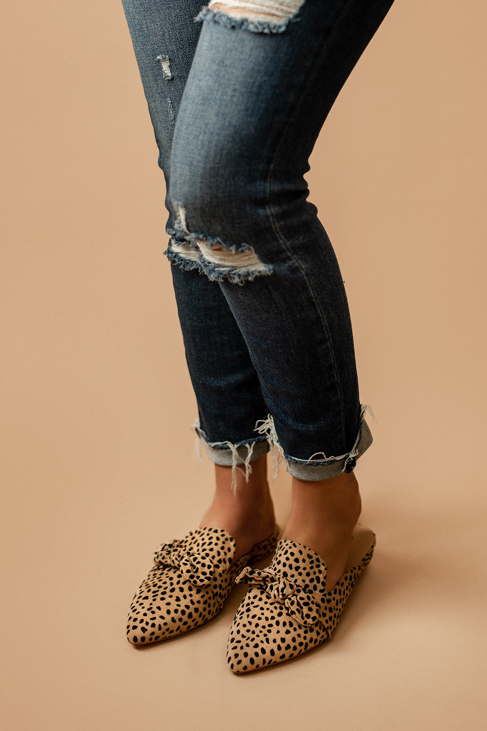 Hadley Leopard Mules