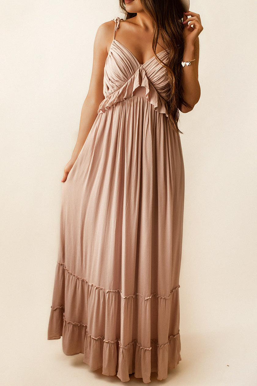 Keep Our Secrets Maxi Dress (Ivory) | FINAL SALE